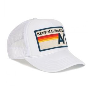 KEEP MALIBU RAD VINTAGE TRUCKER HAT (WHITE)